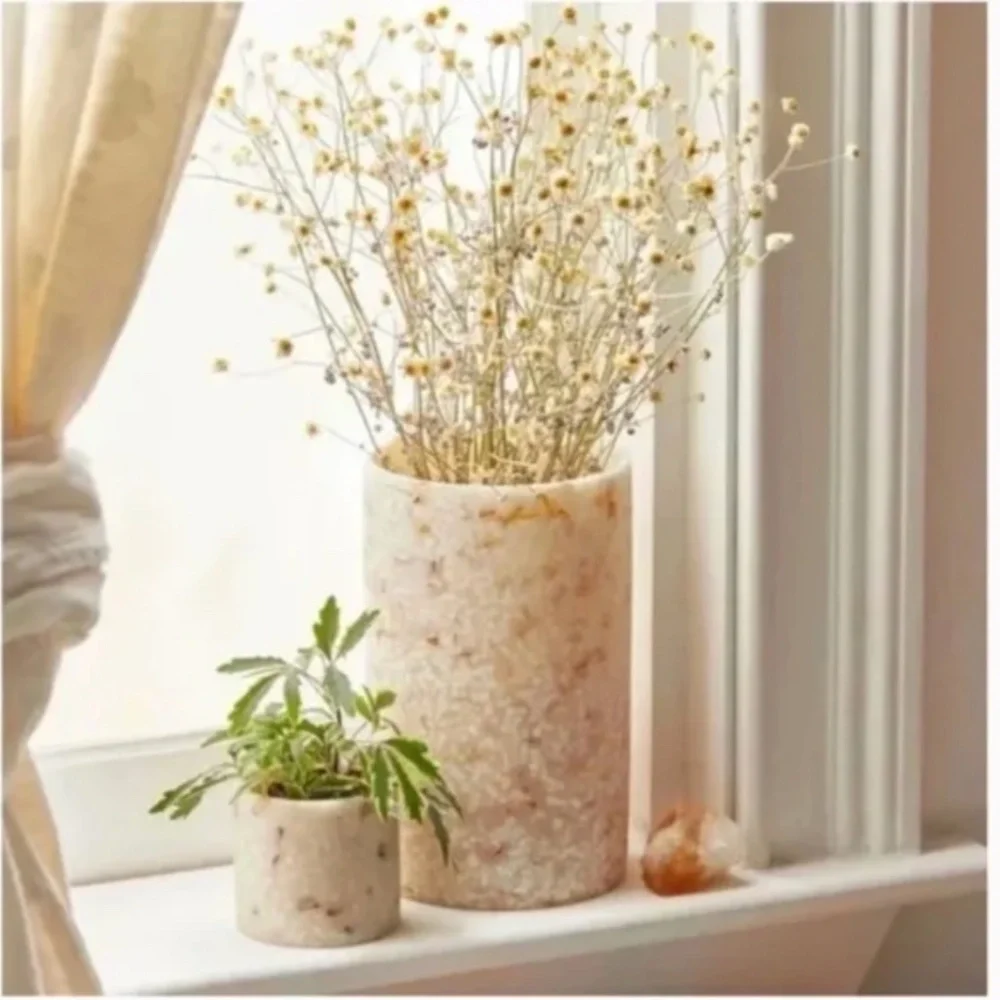 Gia Resin Boho Deco Beach Plant Peasant Minimal Modern Deco Flower Planter Vase